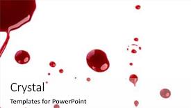  Presentation with blood splatter - PPT layouts having blood splatter on white background background and a pink colored foreground