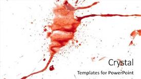  Presentation with blood splatter - PPT layouts featuring blood splatter background and a sky blue colored foreground