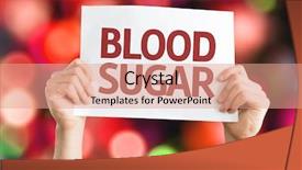  Presentation with blood - PPT layouts enhanced with blood sugar card with colorful background and a coral colored foreground