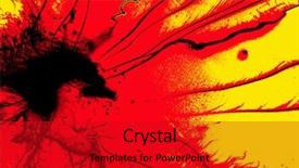  Presentation with psychedelic - Audience pleasing theme consisting of blood templstes - abstract psychedelic background backdrop and a crimson colored foreground