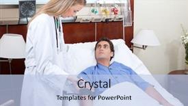  Presentation with blood pressure - Cool new PPT layouts with bloodpressure - doctor checking the blood pressure backdrop and a light blue colored foreground