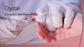  Presentation with taking the blood pressure in black women - Audience pleasing slide deck consisting of bloodwork - doctor taking blood samples backdrop and a  colored foreground