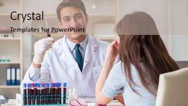 Presentation with blood test - Cool new PPT layouts with bloodwork - patient during blood test sampling backdrop and a  colored foreground