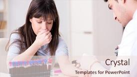  Presentation with blood test - Cool new presentation with bloodwork work - patient during blood test sampling backdrop and a  colored foreground