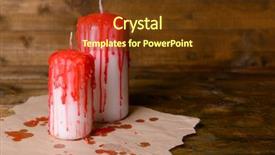  Presentation with halloween candy assorti - Cool new presentation with bloody candles for halloween holiday backdrop and a  colored foreground