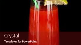  Presentation with cocktail black and white - Slide deck enhanced with bloody-mary-cocktail-isolated background and a tawny brown colored foreground