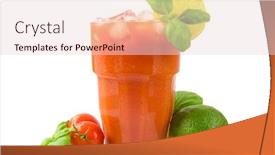  Presentation with st mary - Slides having bloody mary cocktail background and a lemonade colored foreground