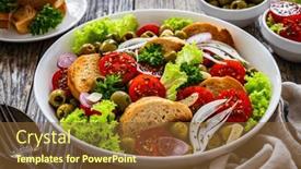  Presentation with catholic mary - Theme having bloody-mary-panzanella-salad background and a tawny brown colored foreground