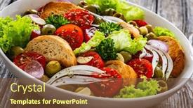  Presentation with disney mary poppins - PPT theme featuring bloody-mary-panzanella-salad background and a tawny brown colored foreground