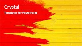  Presentation with murder blood - PPT theme with bloody wall grunge of blood background and a black colored foreground