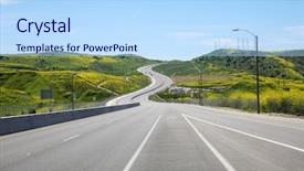  Presentation with rain fall - Beautiful presentation theme featuring blooms - super bloom southern california wild backdrop and a light blue colored foreground