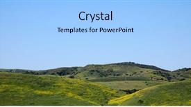  Presentation with rain fall - Beautiful presentation theme featuring blooms - super bloom southern california wild backdrop and a light gray colored foreground