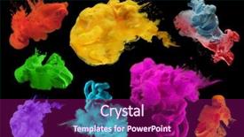  Presentation with ink blot - Beautiful PPT theme featuring blot abstract black background collection backdrop and a  colored foreground