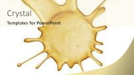  Presentation with honey - Presentation theme consisting of blots-of-honey-isolated background and a  colored foreground