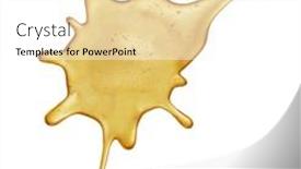  Presentation with honey - Beautiful slide deck featuring blots-of-honey-isolated backdrop and a  colored foreground