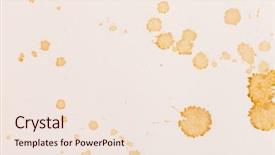  Presentation with ink - Amazing slide set having blots on paper backdrop and a lemonade colored foreground