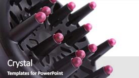  Presentation with diffuser - Slides featuring blow dryer - close-up of a modern black background and a dark gray colored foreground