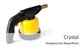  Presentation with distribution of gas - Presentation design enhanced with doctor on eyesight test chart background and a white colored foreground