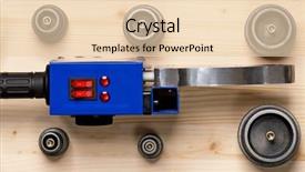  Presentation with soldering - Beautiful presentation theme featuring blow torch - soldering iron backdrop and a lemonade colored foreground