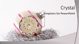  Presentation with ready - Colorful theme enhanced with blown glass - ready for christmas backdrop and a  colored foreground