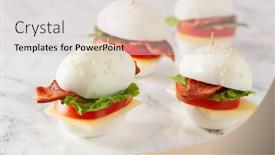  Presentation with diet low carb - Colorful presentation theme enhanced with blt-egg-sandwich-with-cheese backdrop and a lemonade colored foreground