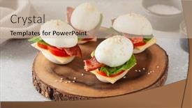  Presentation with diet low carb - Cool new slide deck with blt-egg-sandwich-with-cheese backdrop and a soft green colored foreground