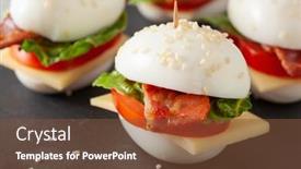  Presentation with diet low carb - Amazing slide set having blt-egg-sandwich-with-cheese backdrop and a tawny brown colored foreground