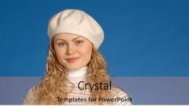  Presentation with let your dreams take flight - Presentation enhanced with blu eye - blonde in white take background and a  colored foreground