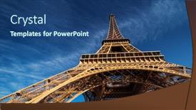  Presentation with eiffel tower paris france - Slides consisting of blu-sky-and-eiffel-tower background and a ocean colored foreground