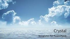  Presentation with blue water - Cool new slides with blue abstract design - image of a beautiful water backdrop and a light blue colored foreground