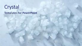  Presentation with solid gray - Slide deck consisting of blue abstract solid - cubes of ice background and a sky blue colored foreground