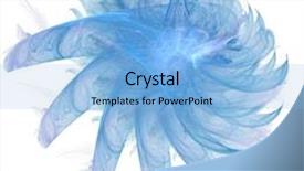  Presentation with abstract swirl - Slide deck having universe space templates - blue abstract swirl on white background and a light blue colored foreground