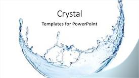  Presentation with blue water splash isolated - Cool new PPT layouts with blue abstract water splash isolated backdrop and a  colored foreground
