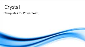  Presentation with blue wave - Audience pleasing slides consisting of blue abstract wave backdrop and a white colored foreground