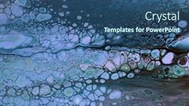  Presentation with blue marble - PPT theme having colors abstract blots background marble background and a ocean colored foreground