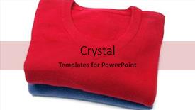  Presentation with blue and purple and red - Slides consisting of blue and a red wool sweaters isolated on a white background background and a crimson colored foreground
