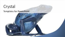  Presentation with poison - Cool new slide set with blue and black poison dart backdrop and a white colored foreground