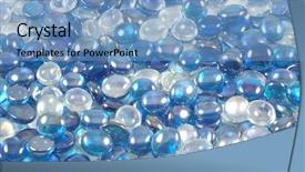  Presentation with treble clef watermark blue - Beautiful presentation theme featuring blue and clear glass beads backdrop and a  colored foreground