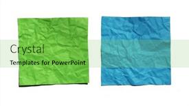  Presentation with blue green - Presentation theme featuring blue-and-green-square-sheet and a seafoam green colored foreground