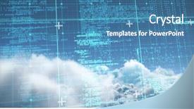  Presentation with matrix - Colorful slide deck enhanced with blue and grey matrix backdrop and a teal colored foreground