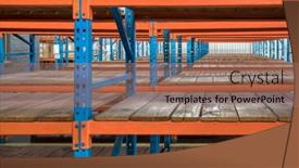  Presentation with blue orange - PPT theme consisting of blue-and-orange-heavy-duty background and a  colored foreground