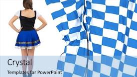  Presentation with oktoberfest - PPT layouts featuring blue and white flag background and a  colored foreground