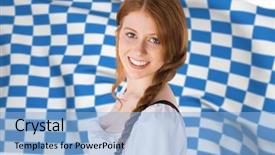  Presentation with oktoberfest - Cool new slides with blue and white flag backdrop and a light blue colored foreground