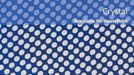  Presentation with fabric - Theme consisting of blue-and-white-polka-dot and a teal colored foreground