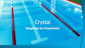  Presentation with red white blue confetti - Presentation theme featuring blue and white red dividers background and a teal colored foreground