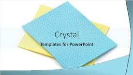  Presentation with napkins - Audience pleasing theme consisting of blue-and-yellow-viscose-absorbing backdrop and a arctic colored foreground