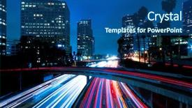  Presentation with angels - Slide deck enhanced with blue angels - futuristic urban city los angeles background and a ocean colored foreground