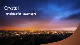  Presentation with blue angels - Slide set consisting of blue angels - los angeles city panorama background and a navy blue colored foreground