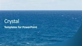  Presentation with atlantic - Audience pleasing presentation theme consisting of blue atlantic ocean background backdrop and a ocean colored foreground