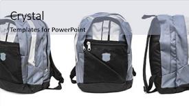  Presentation with backpack - Colorful slides enhanced with microscope slide in the forensic backdrop and a soft green colored foreground